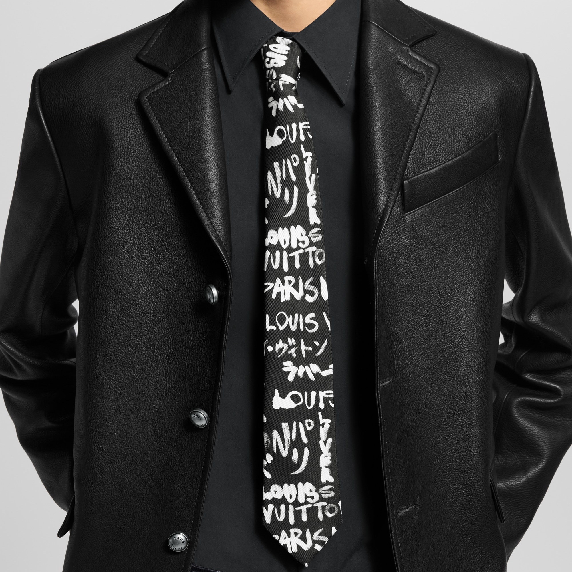LV Scribble Tie - 4