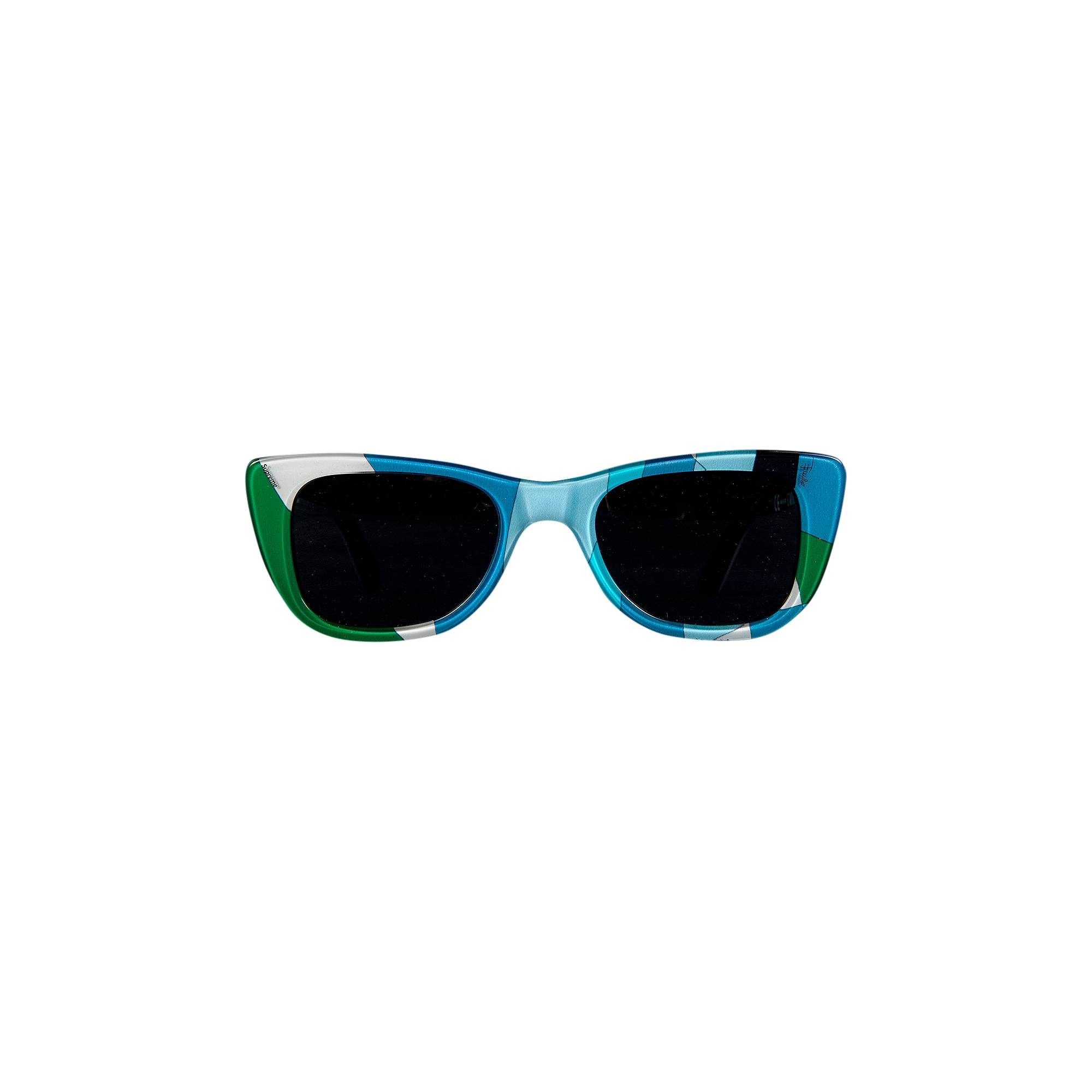 Supreme x Emilio Pucci Cat Sunglasses 'Blue' - 2