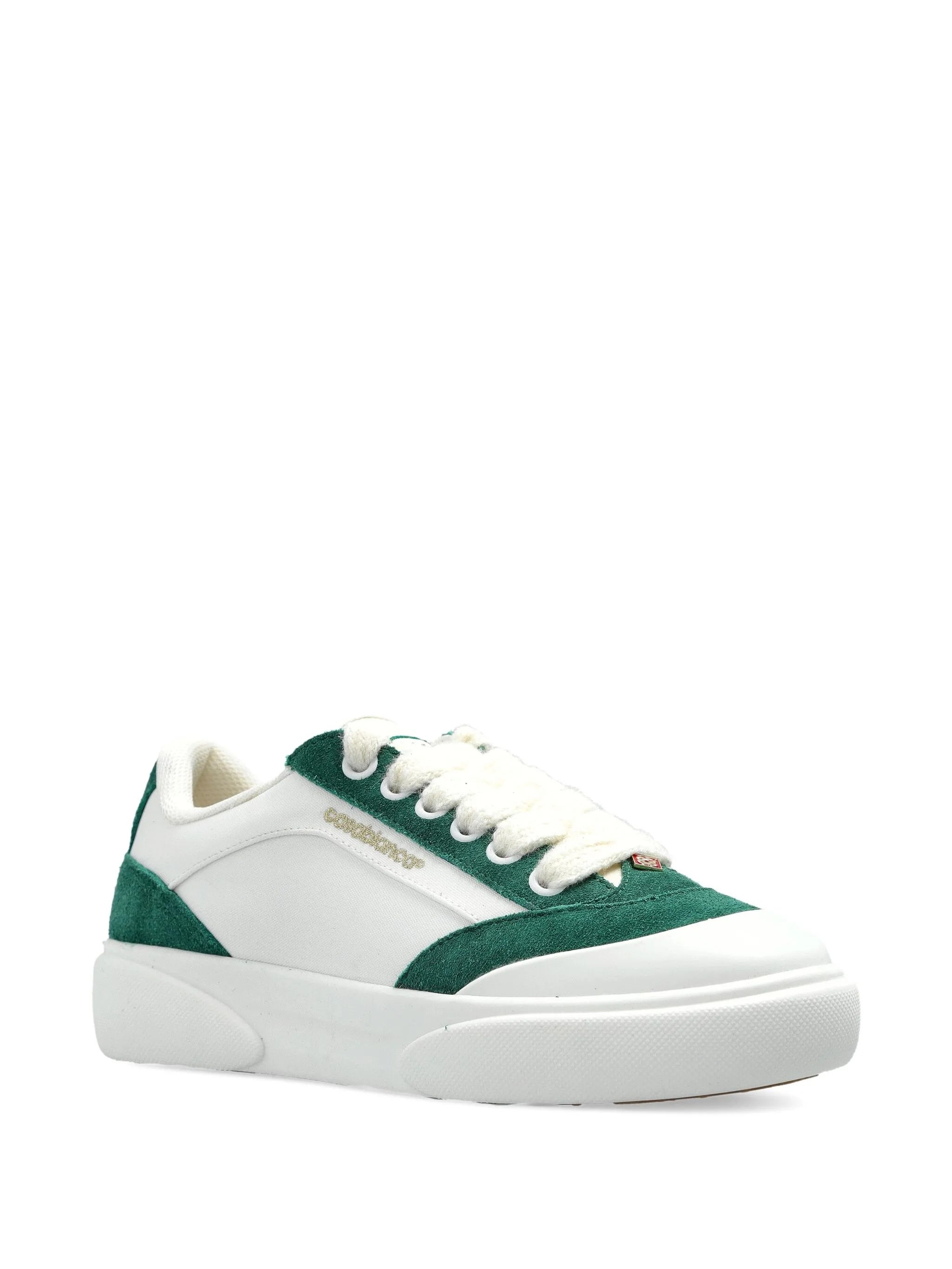 SUEDE LEATHER PANELLED SNEAKERS - 3