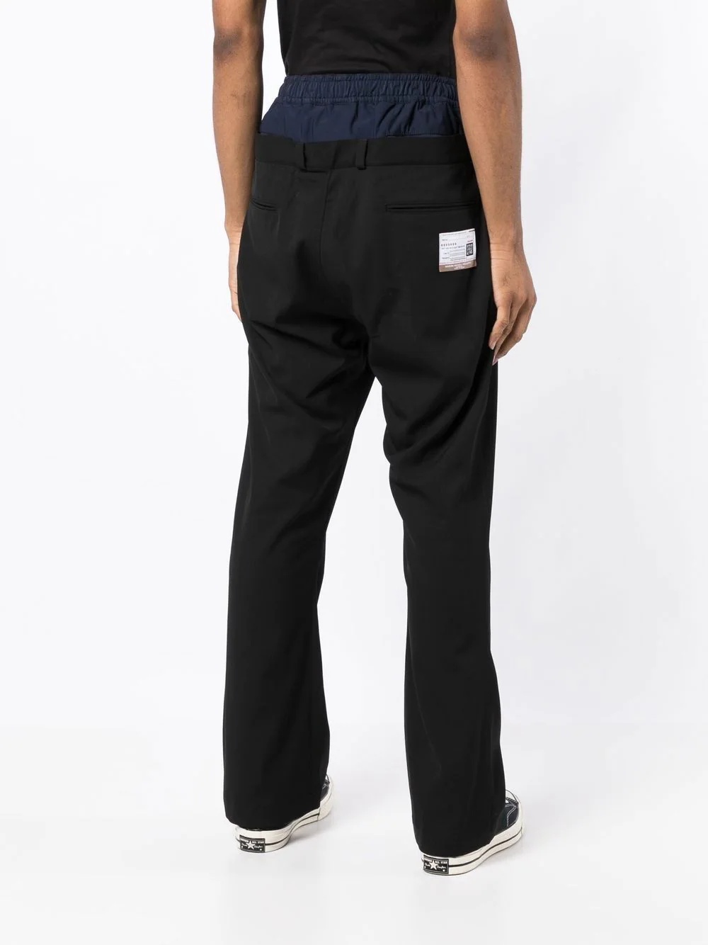 logo-patch detail trousers - 4