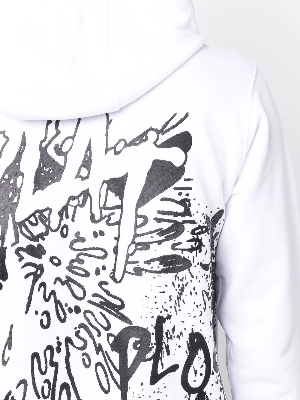 graphic-print drawstring hoodie - 5