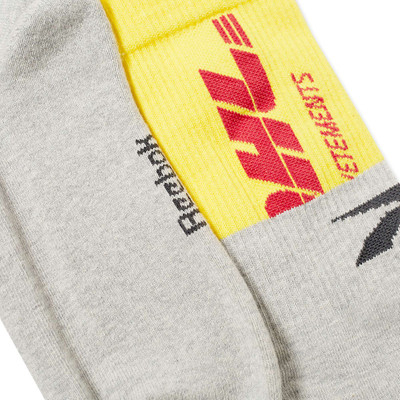 VETEMENTS Vetements Dhl Cut-Up Logo Socks outlook