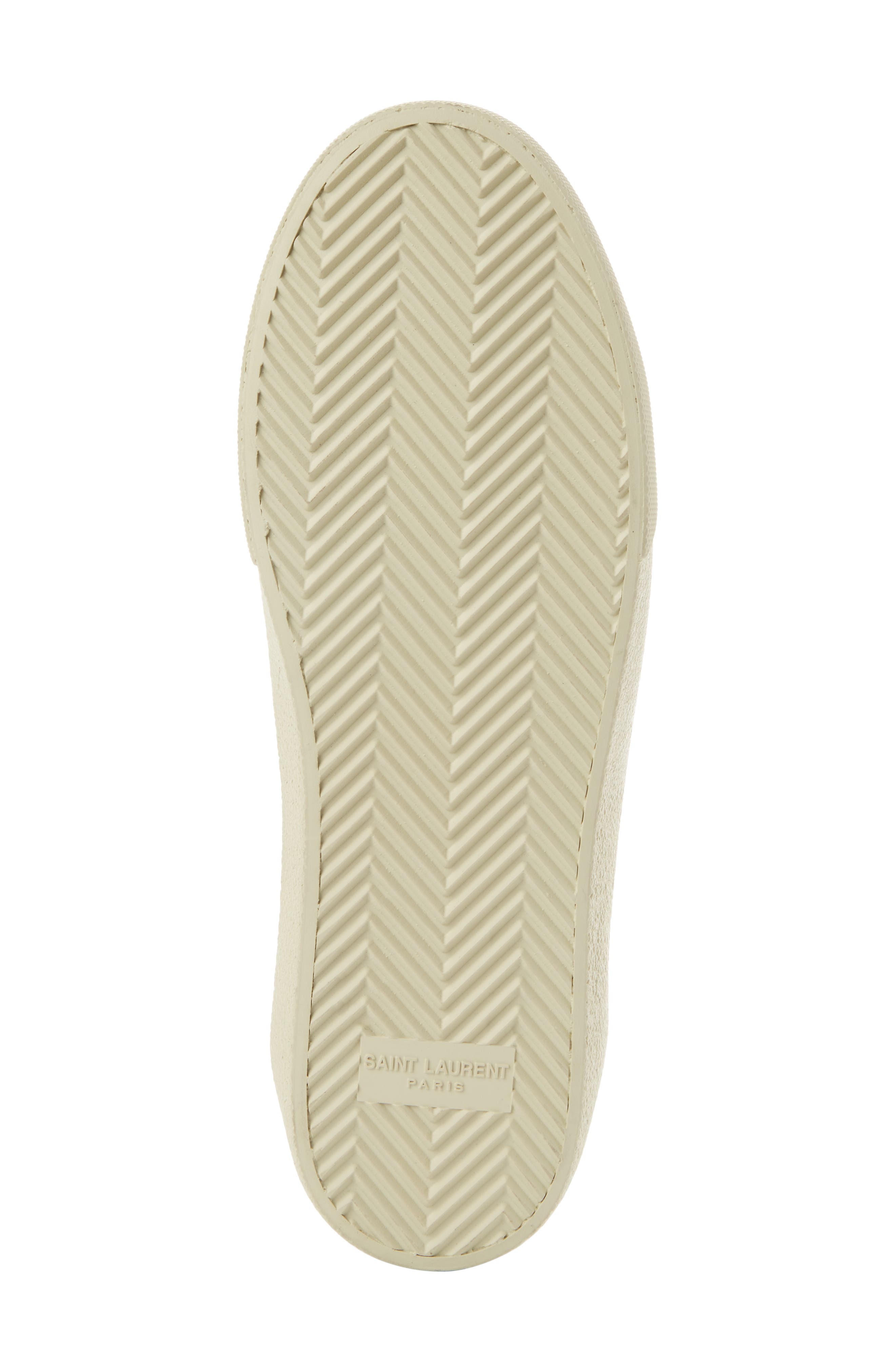 Saint Laurent Court Classic Low Top Sneaker in White/Black at Nordstrom - 5