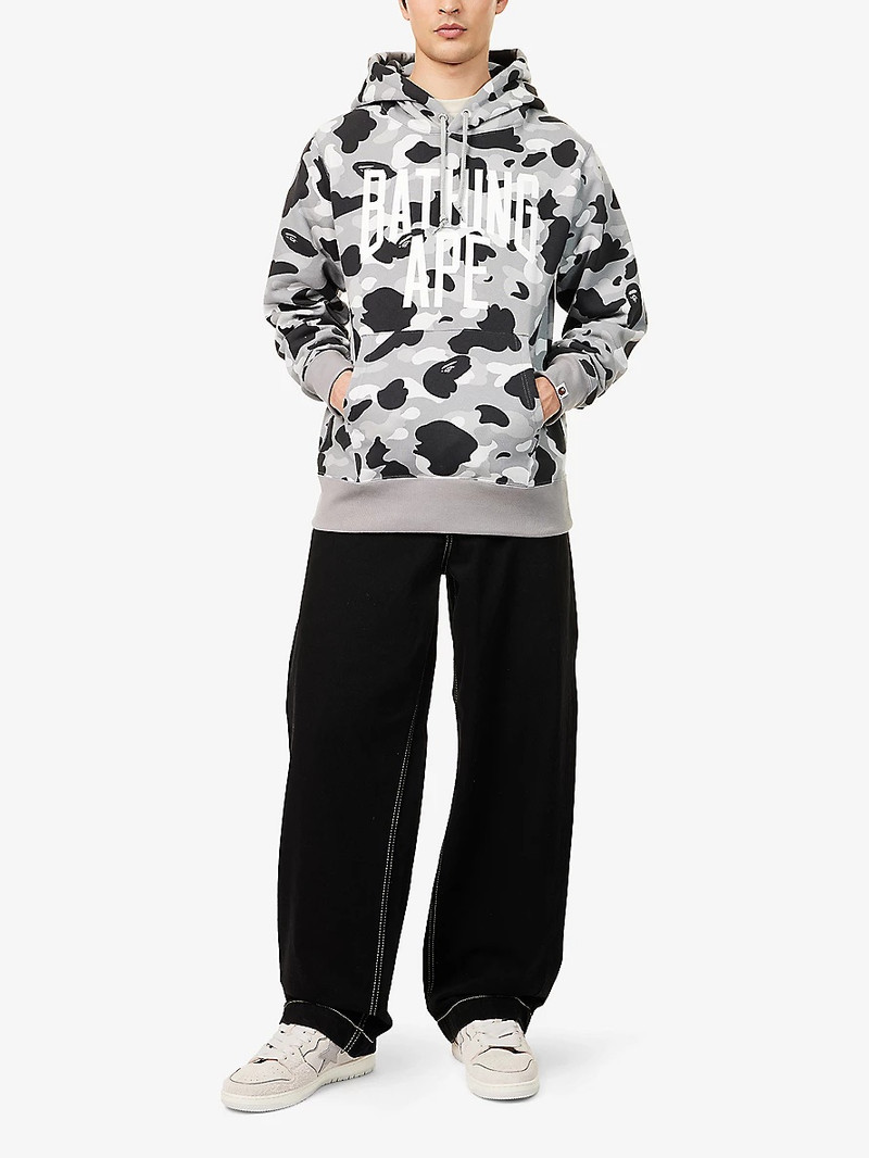 A BATHING APE® Camouflage Logo-Print Cotton Hoody outlook
