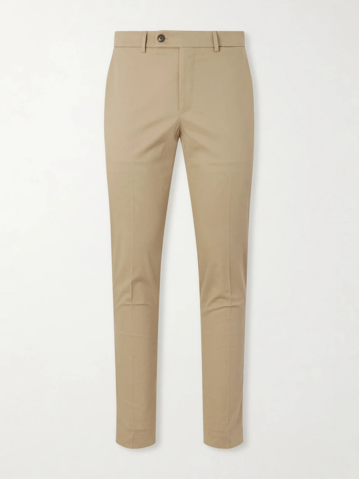 Tapered Stretch-Cotton Trousers - 1