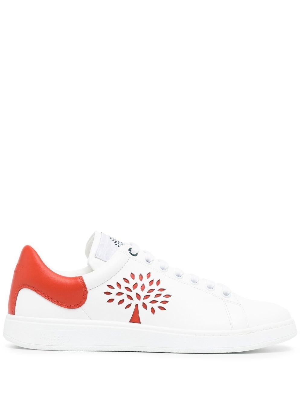 Tree cut-out leather sneakers - 1