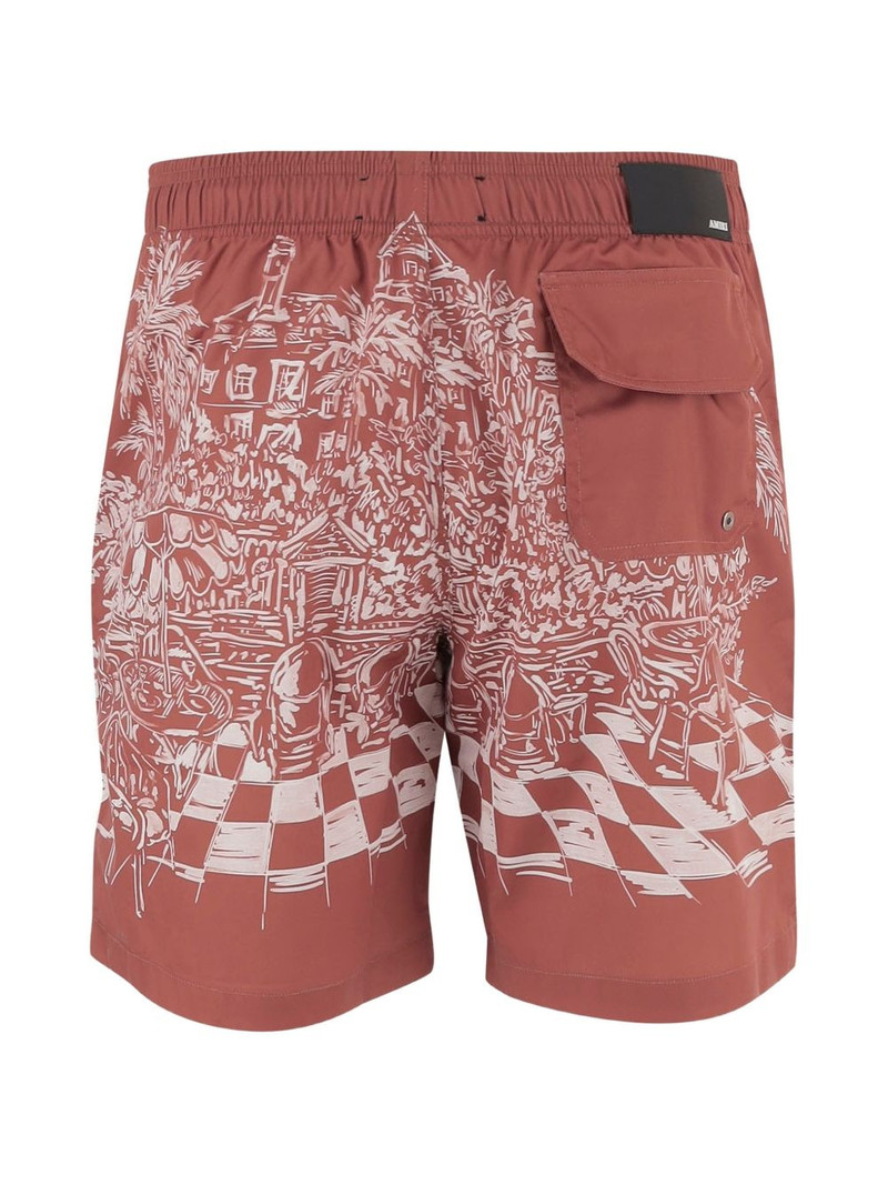 AMIRI all-over print swim shorts outlook