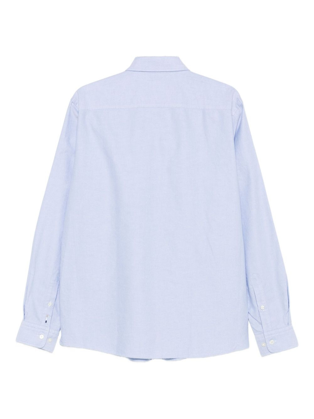 logo-embroidered cotton shirt - 2