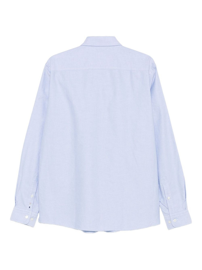 BOSS logo-embroidered cotton shirt outlook