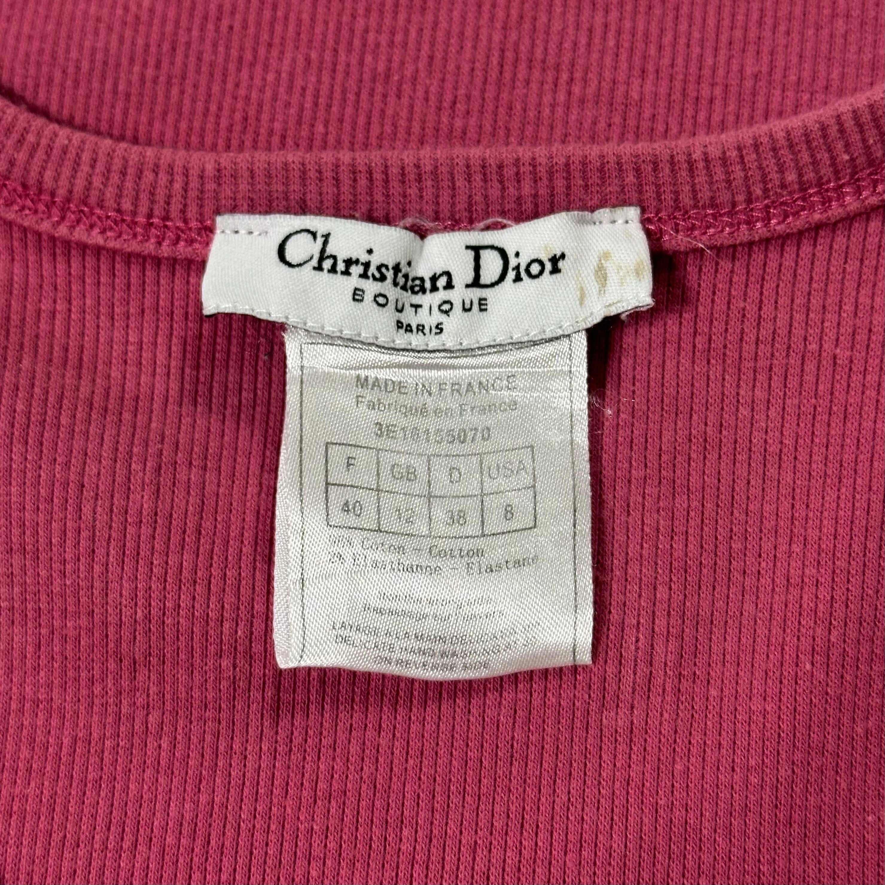 CHRISTIAN DIOR Fall Winter 2003 "J'ADORE DIOR" Swarovski Tank Top - 5