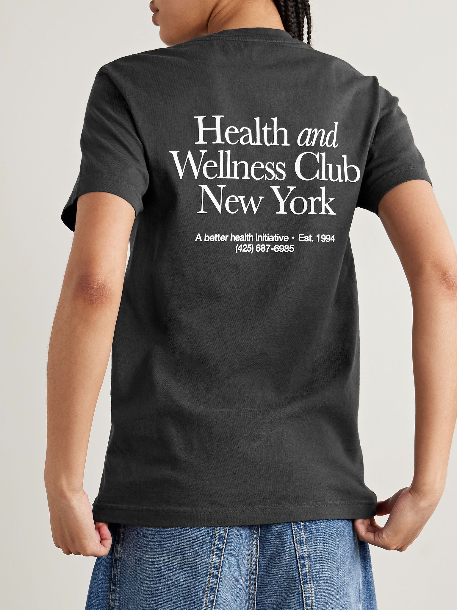 Printed cotton-jersey T-shirt Black - 4