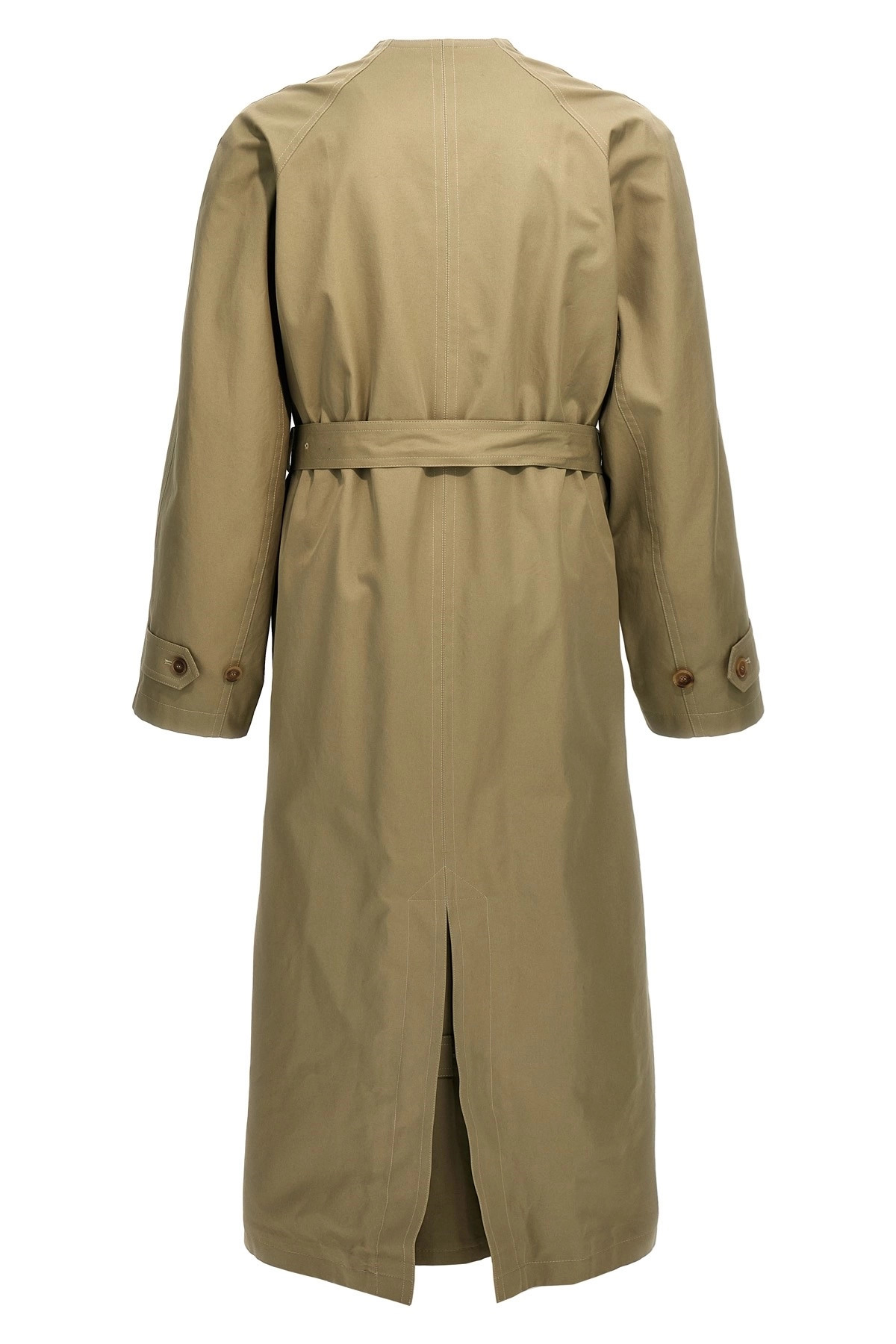 Check lining oversize trench coat - 3