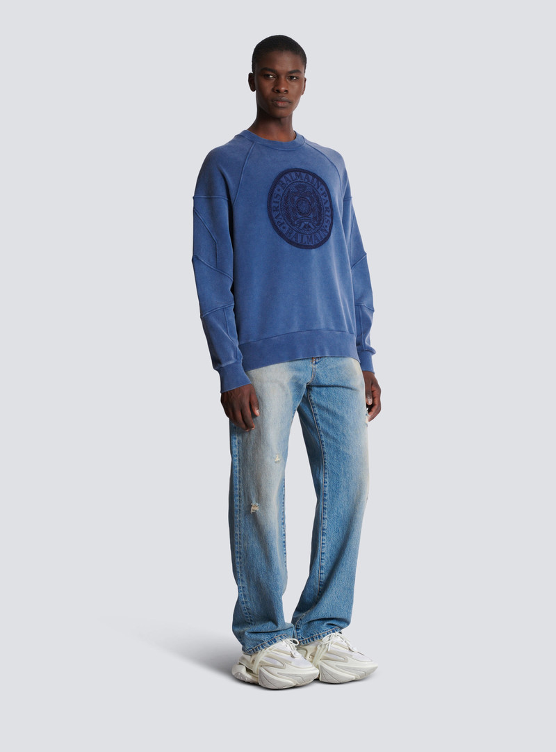 Ribbed sweatshirt with "Coin" embroidery 3