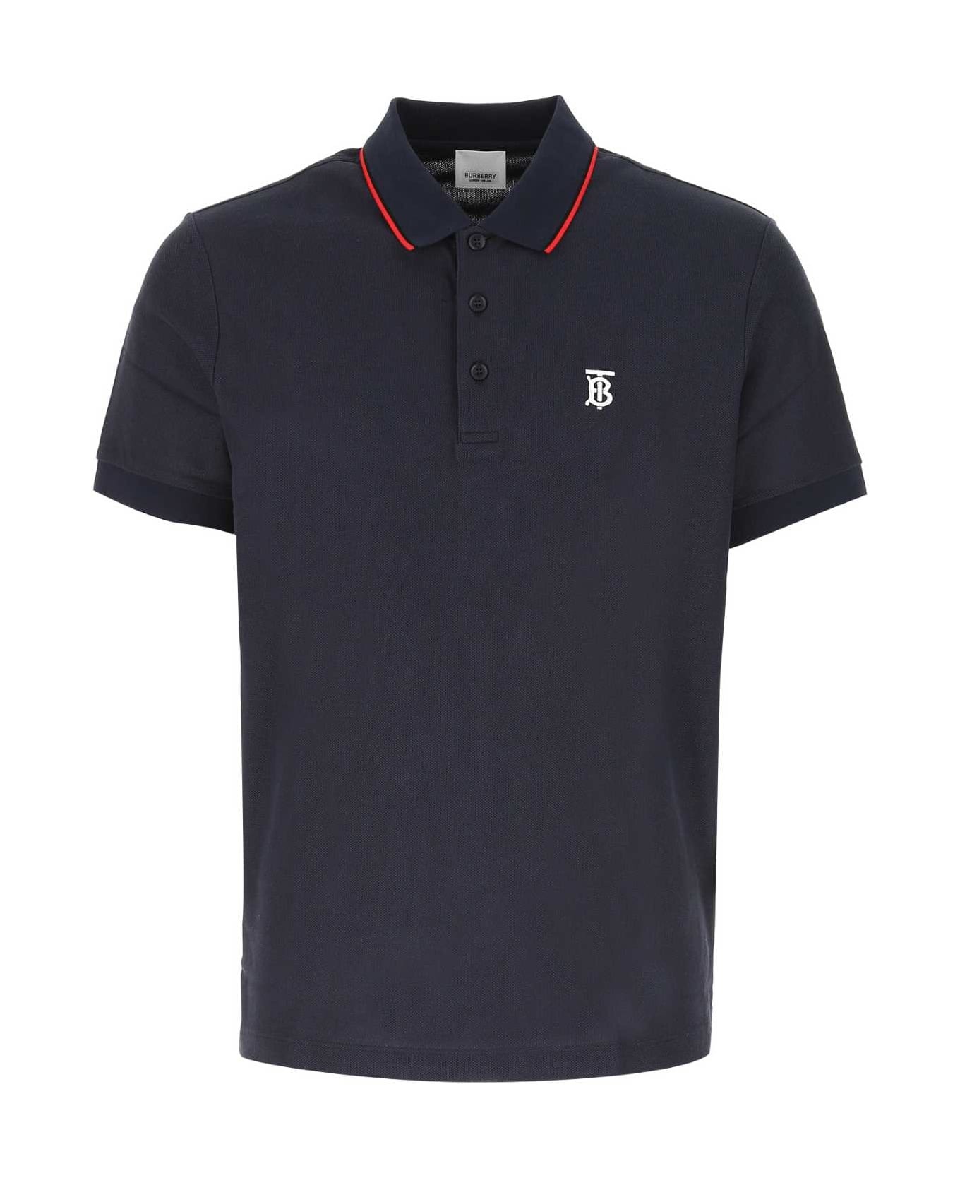 Polo In Piquet Blu Navy - 1