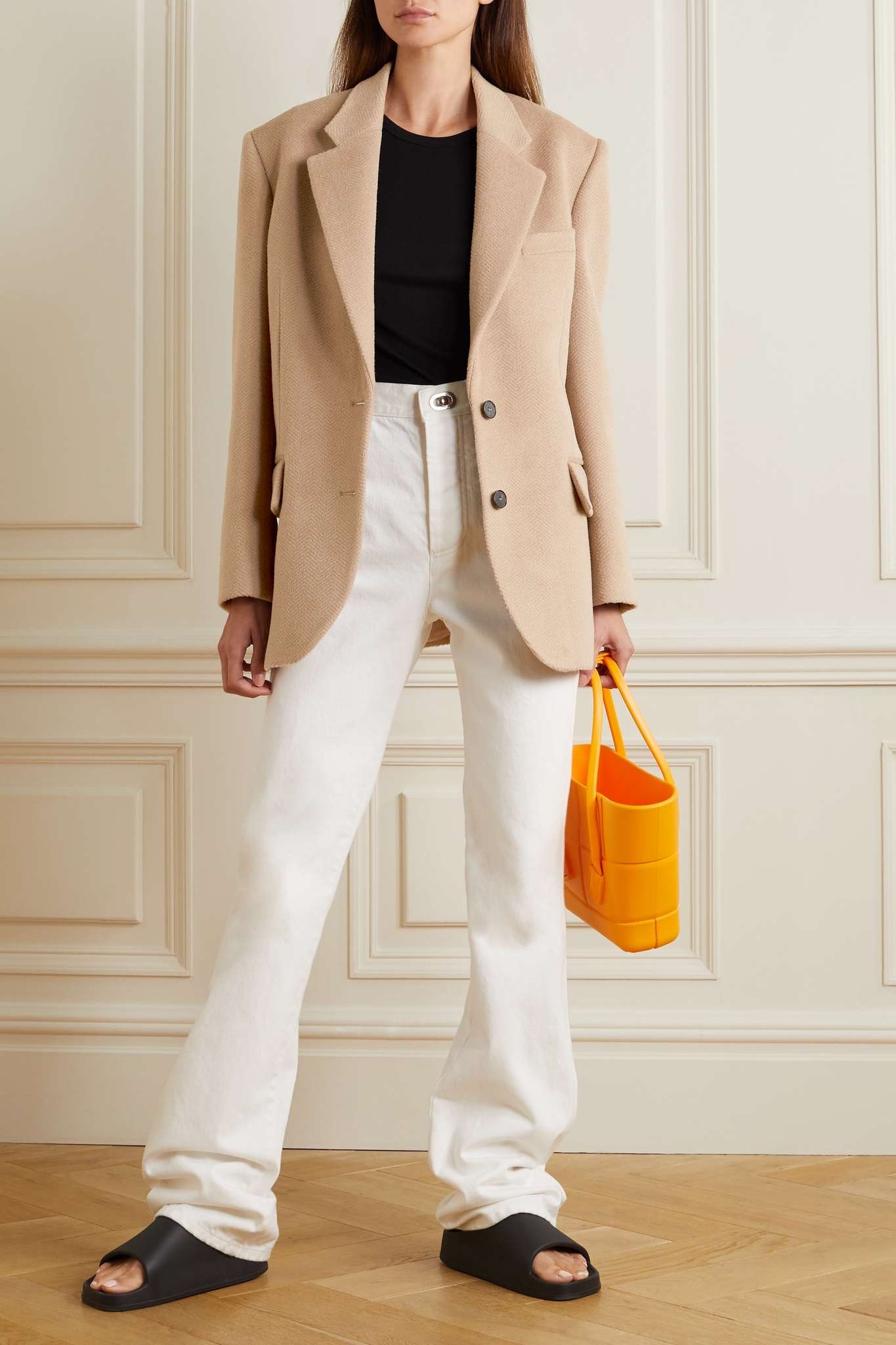 Herringbone wool blazer - 2