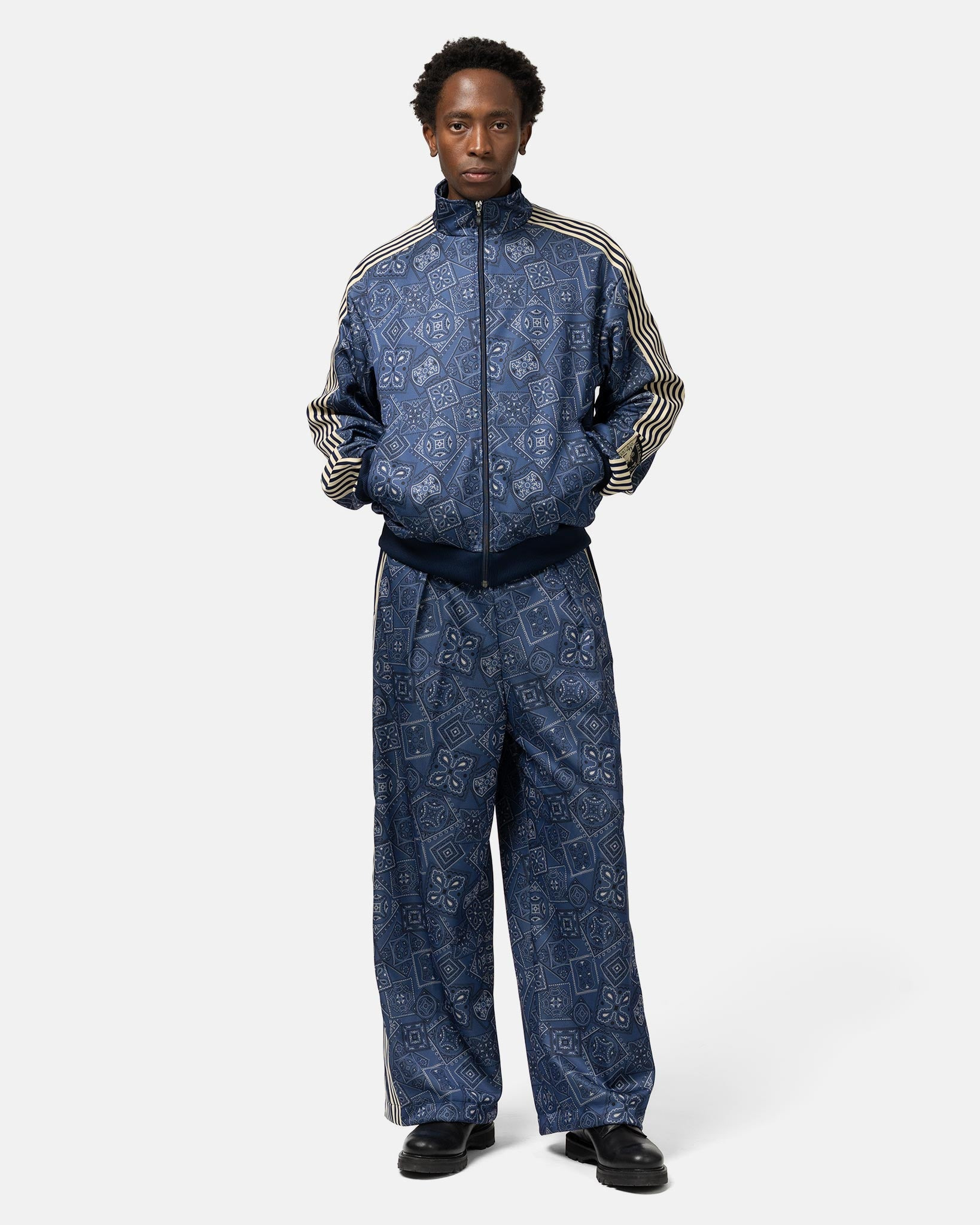 Smooth Jersey COOKIE Bandana Track JKT Navy - 2