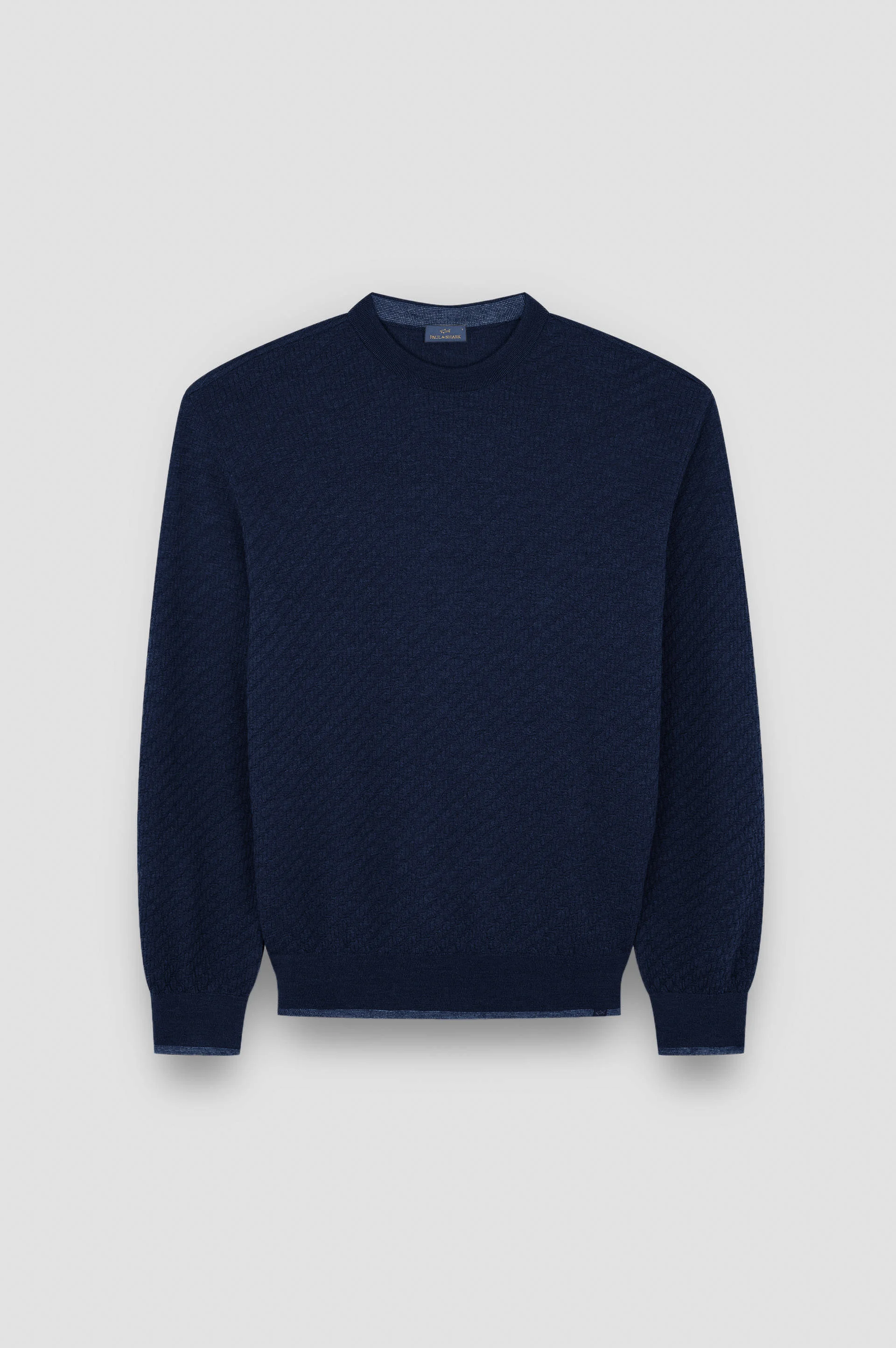 MERINO EXTRAFINE WOOL CREWNECK SWEATER - 1