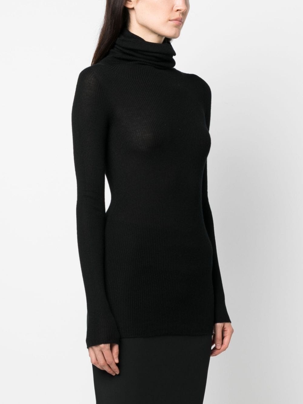 ribbed-knit cashmere jumper - 3