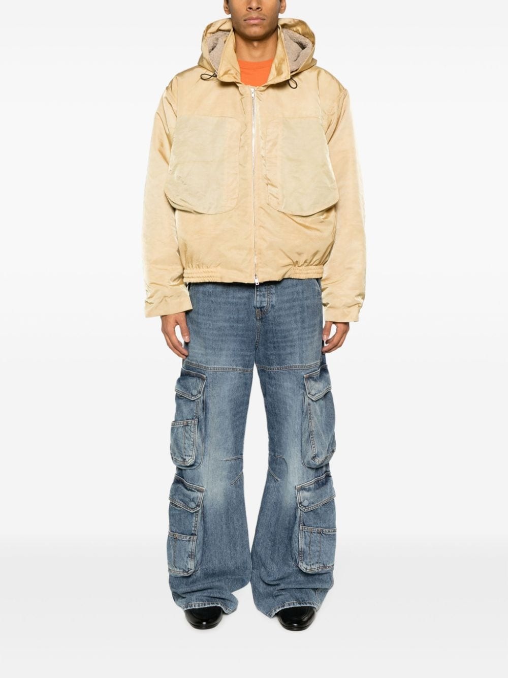 panelled hooded jacket - 2