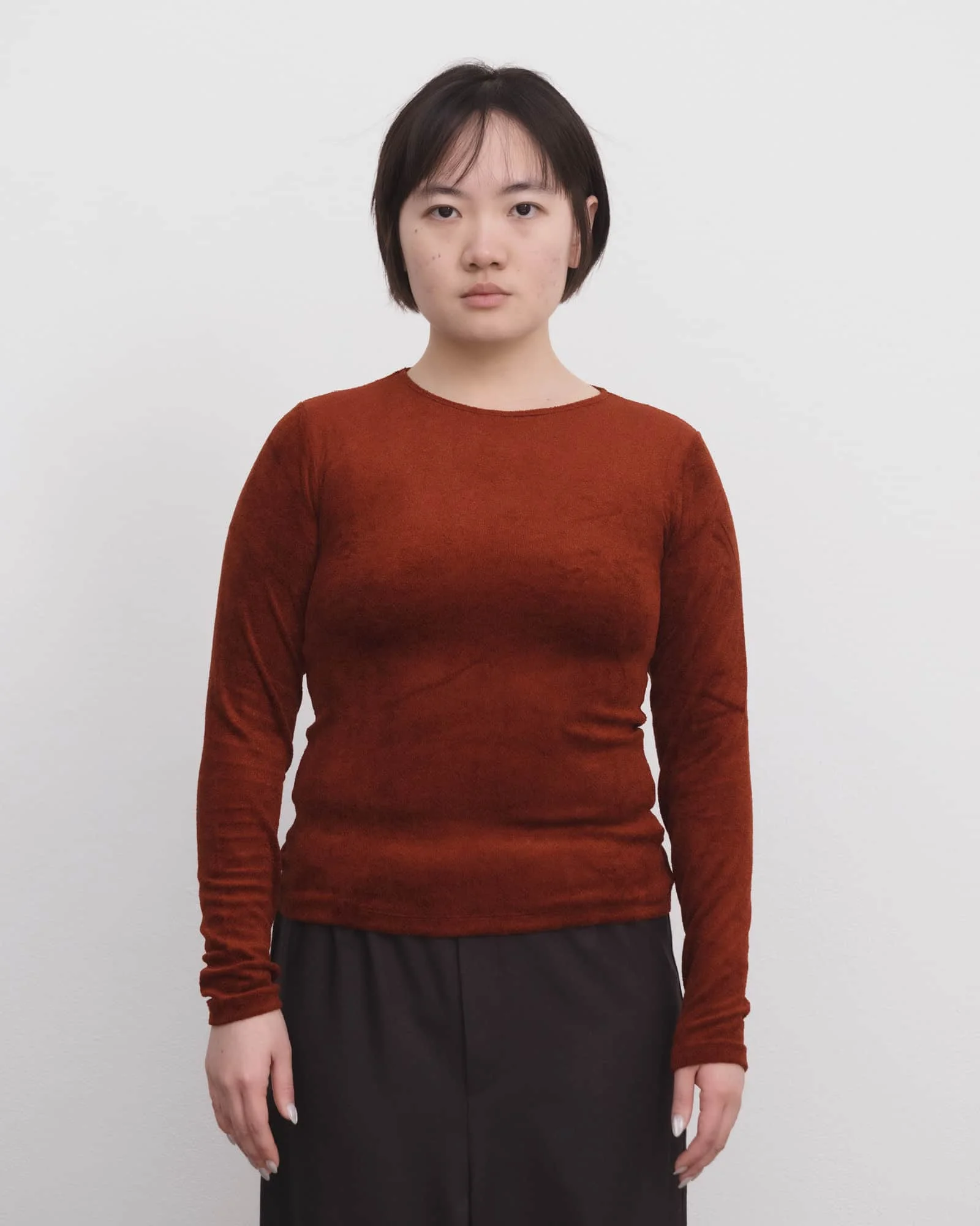 Omo Long Sleeve Tee - Ecovero Velour - 1