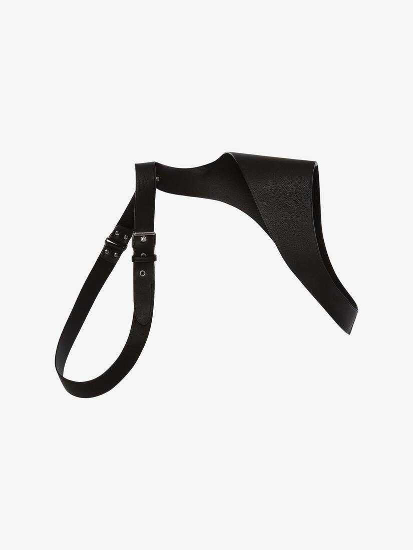Men's Classic Leather Harness in Black - 1
