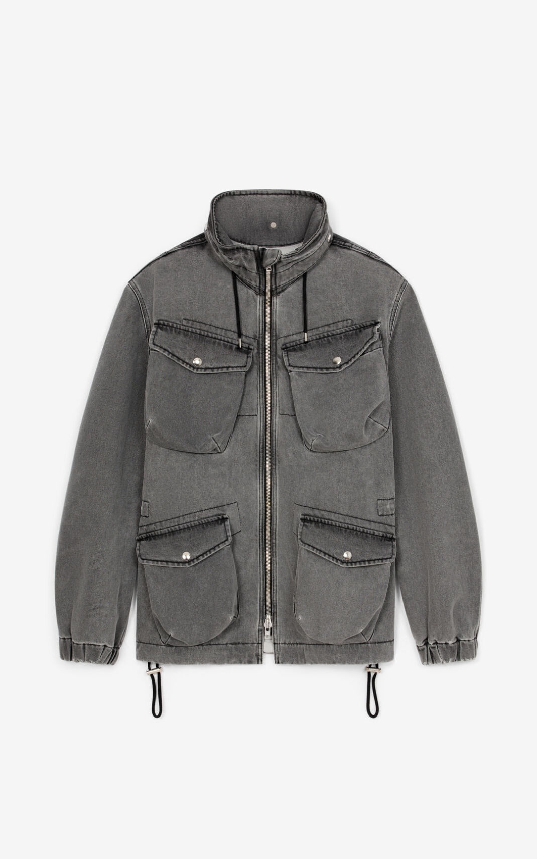Denim utility parka - 1