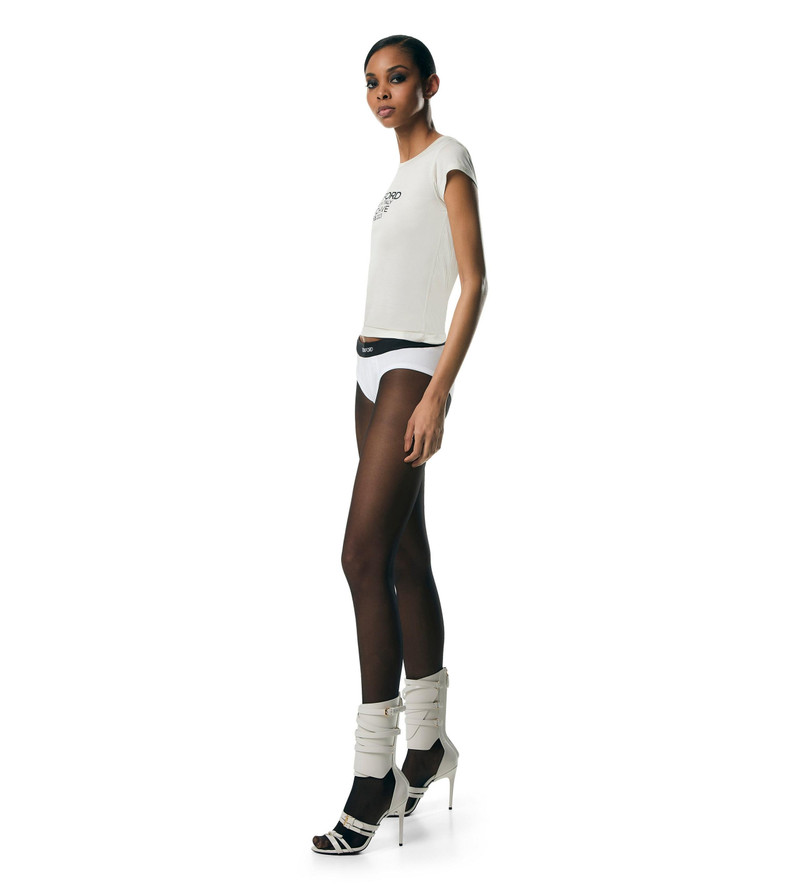 TOM FORD SILK JERSEY FITTED T-SHIRT WITH TOM FORD ARCHIVE LOGO outlook