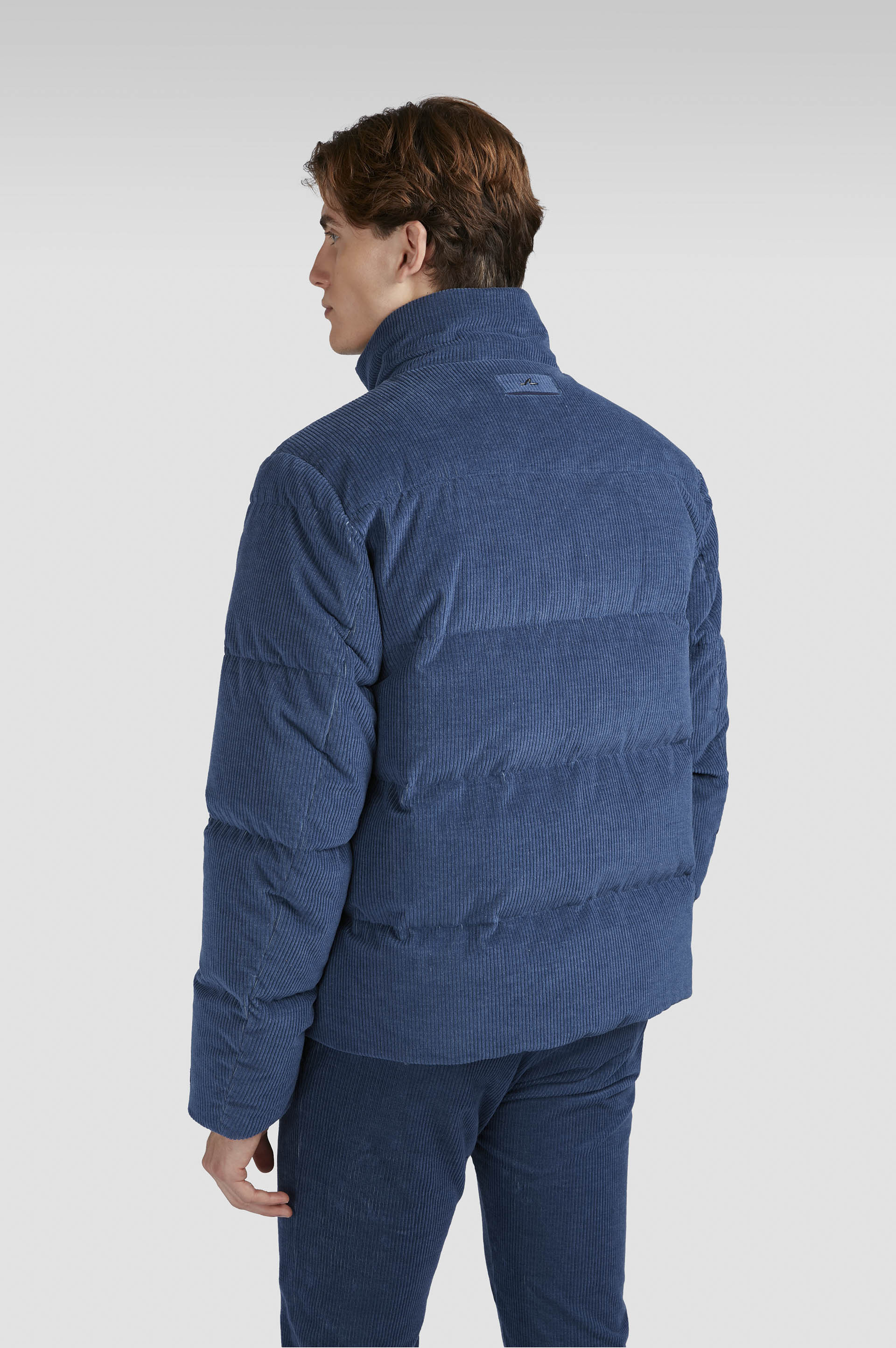 ULTRALIGHT DOWN JACKET IN CASHMERE AND COTTON VELVET - 3