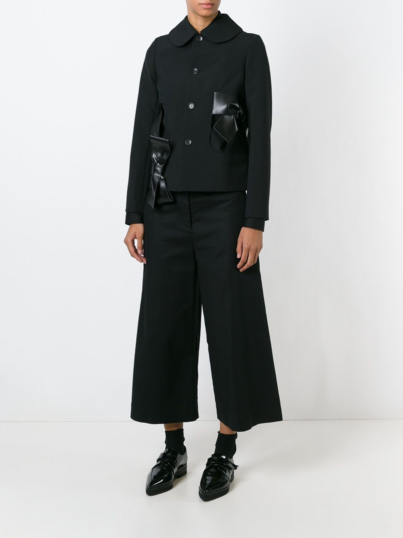 Comme Des Garçons bow detail cut out jacket outlook