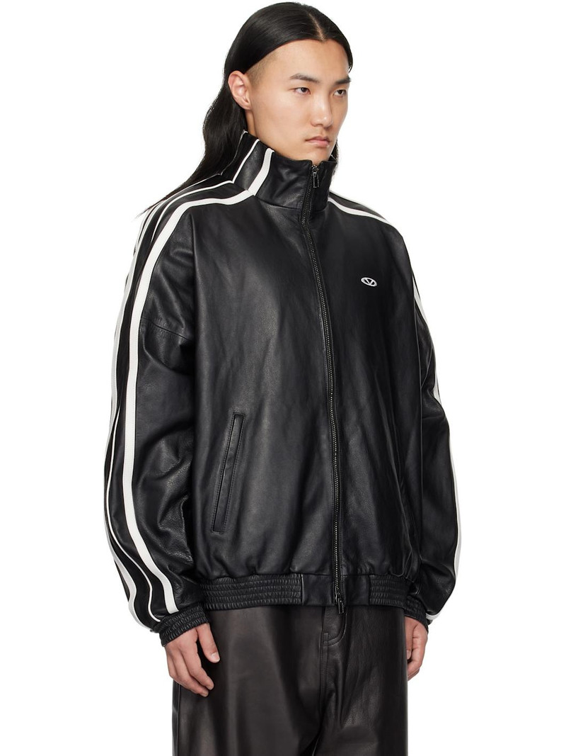 Black Gym Leather Jacket 2