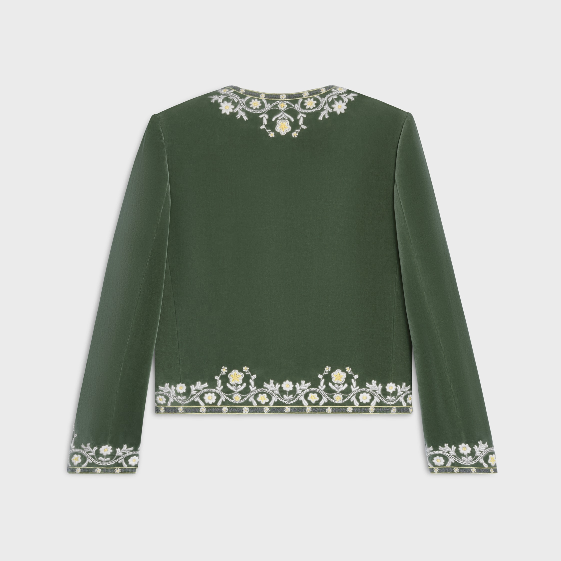 embroidered chelsea jacket IN velvet - 2