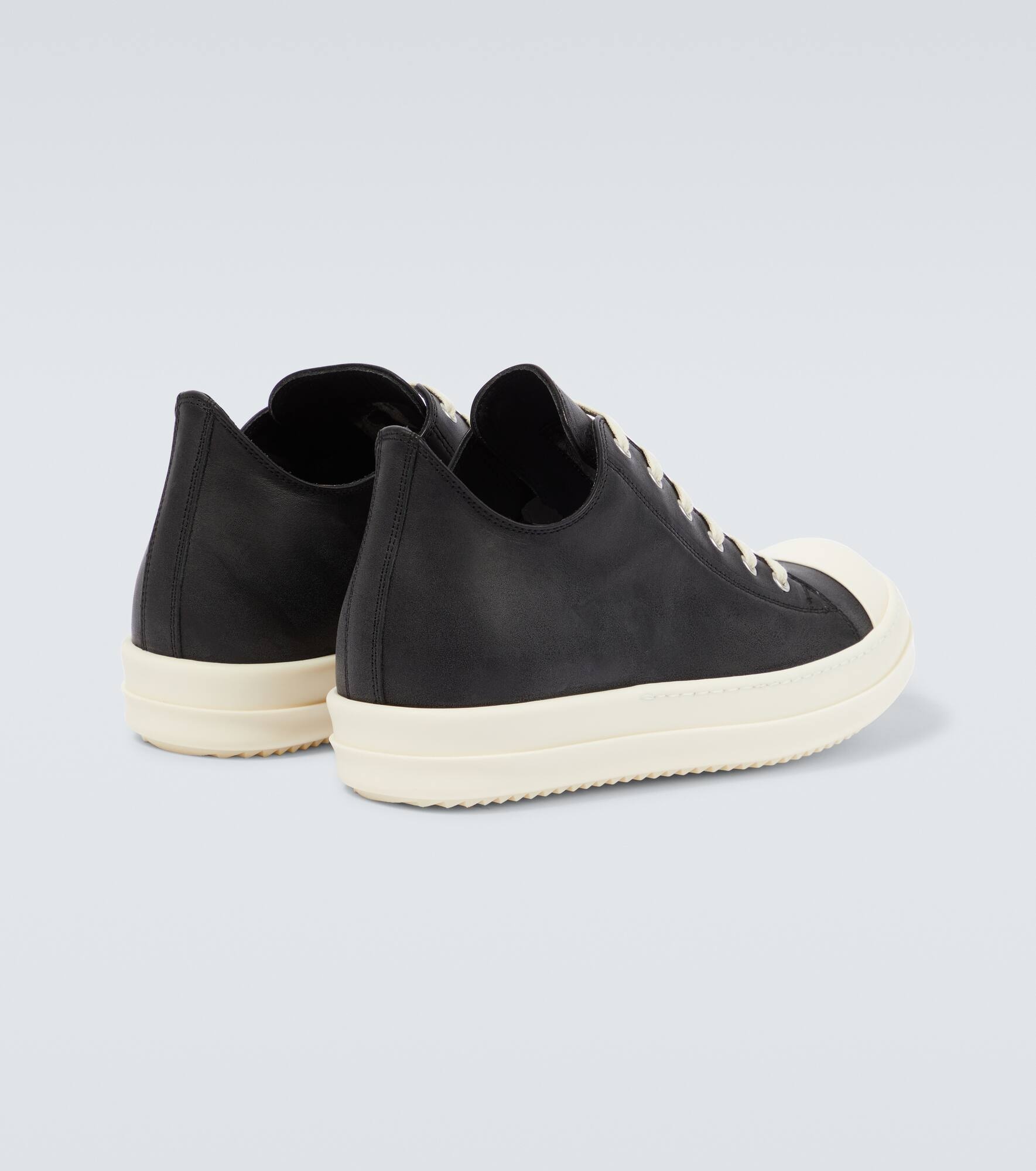 Low-top leather sneakers - 6