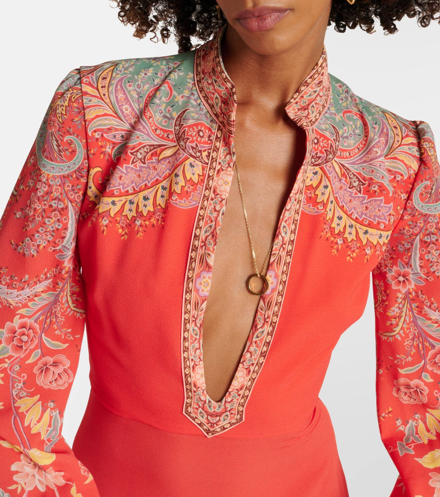 Printed midi dress - 4