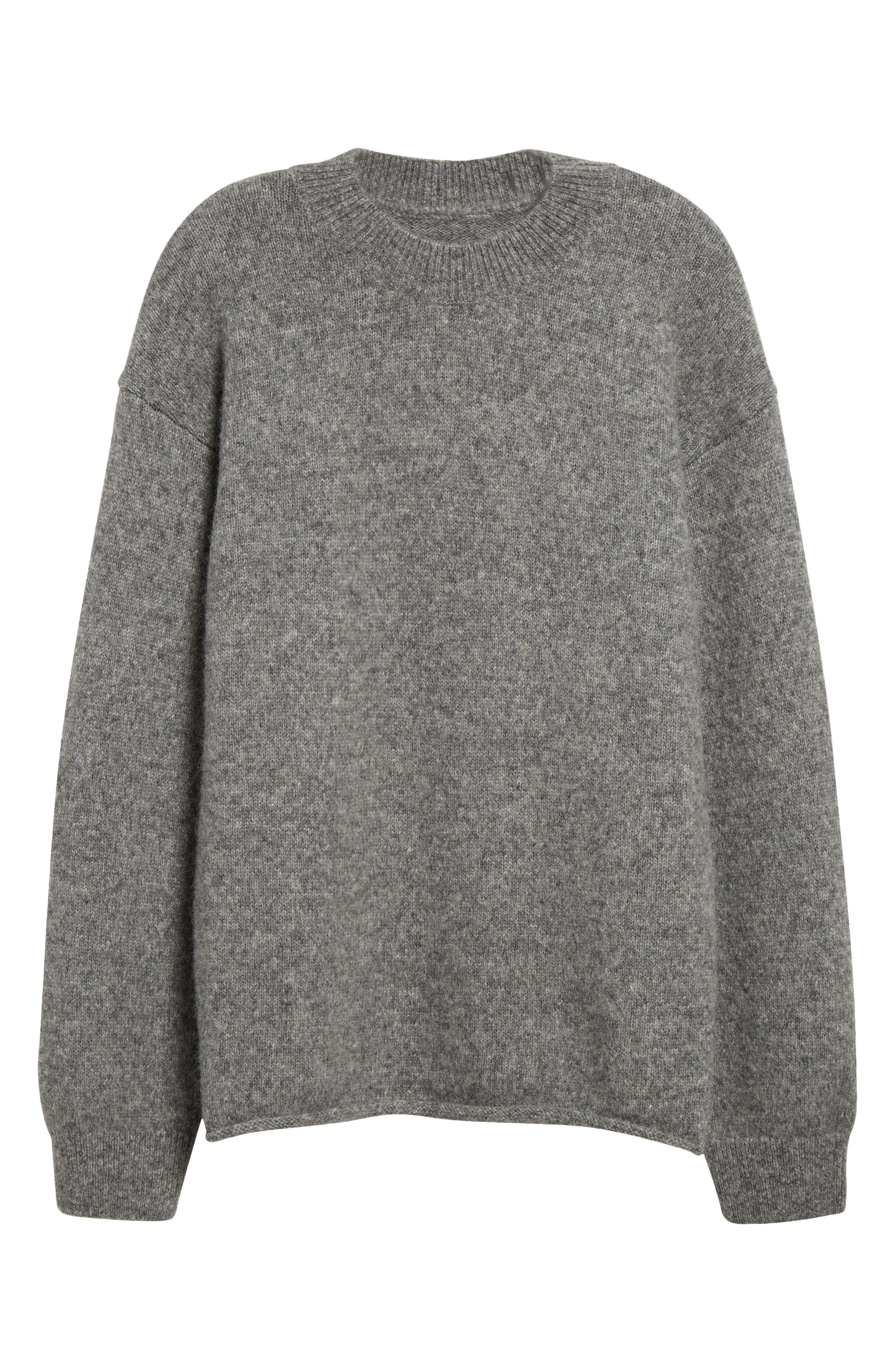 Le Pull Jacquard Logo Brushed Alpaca & Merino Wool Blend Sweater - 5