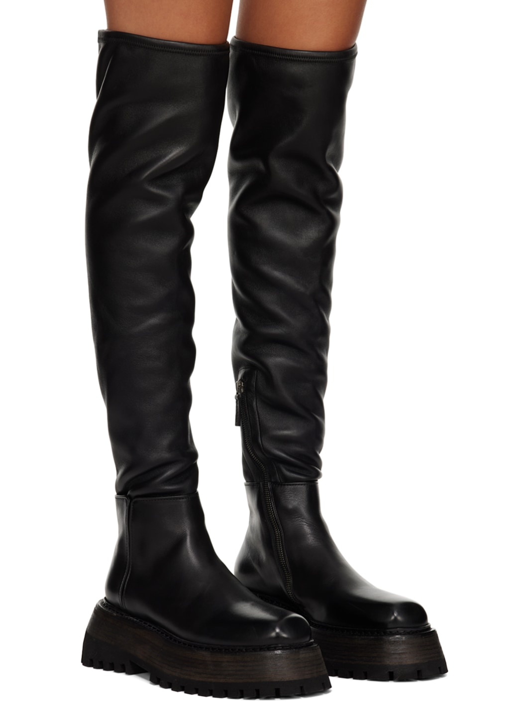 Black Quadrarmato Boots - 4