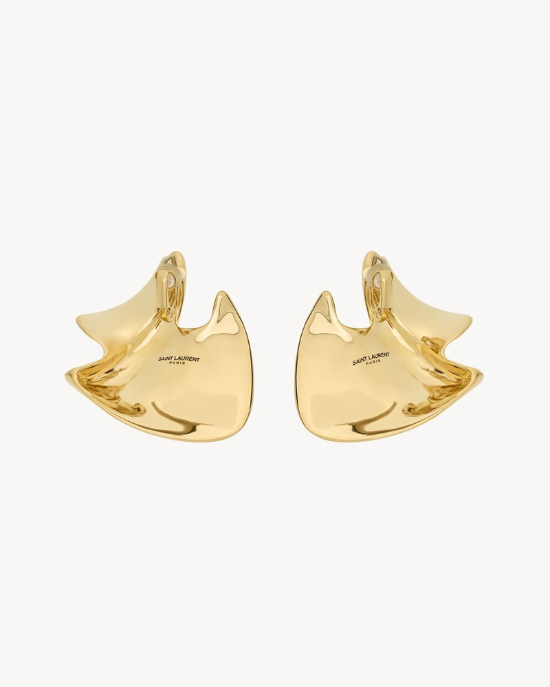 SAINT LAURENT PETAL EARRINGS IN METAL outlook