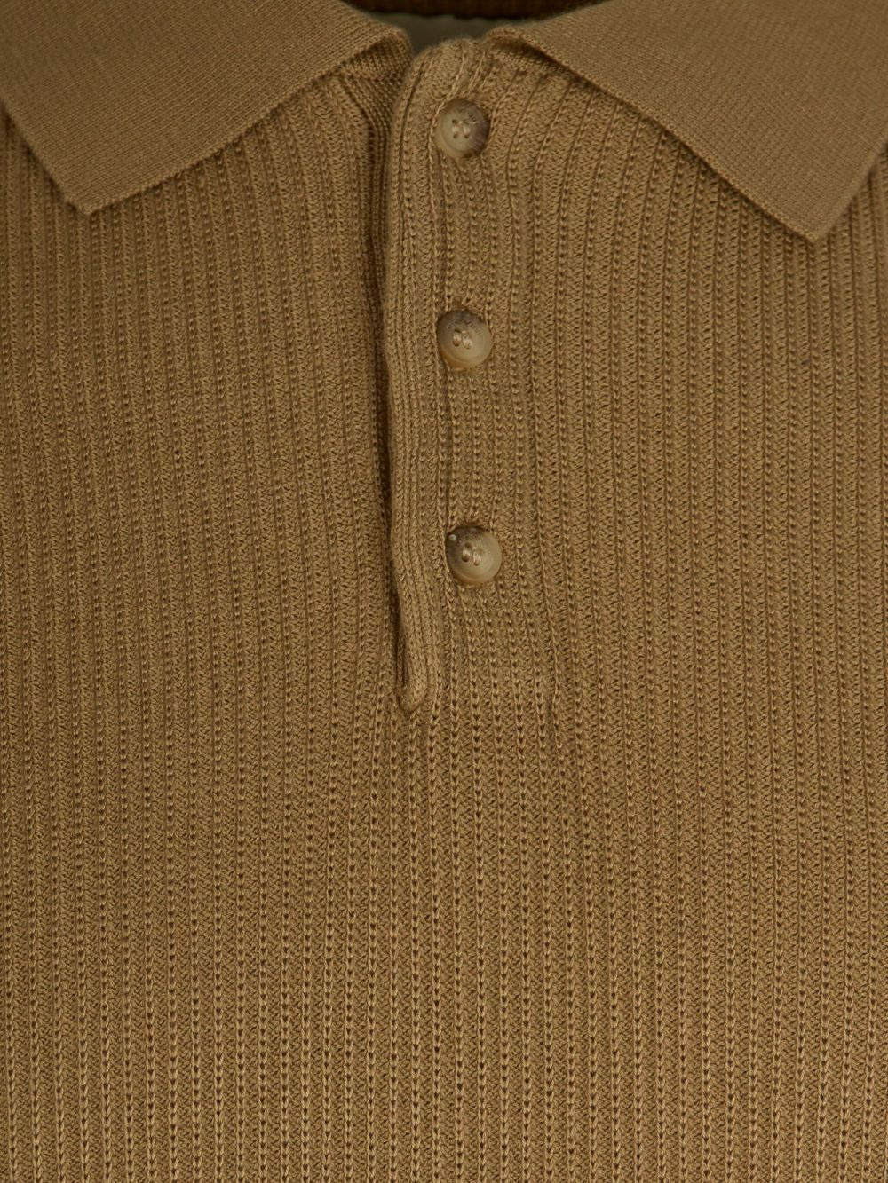 ribbed polo shirt - 3