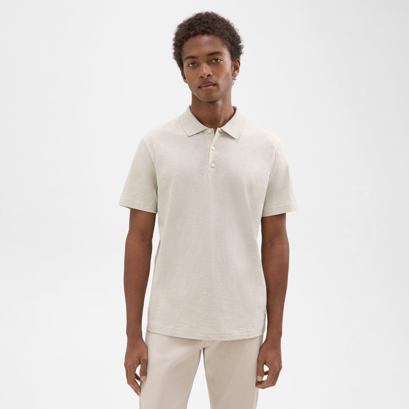 Bron Polo Shirt in Cosmos Slub Cotton 2