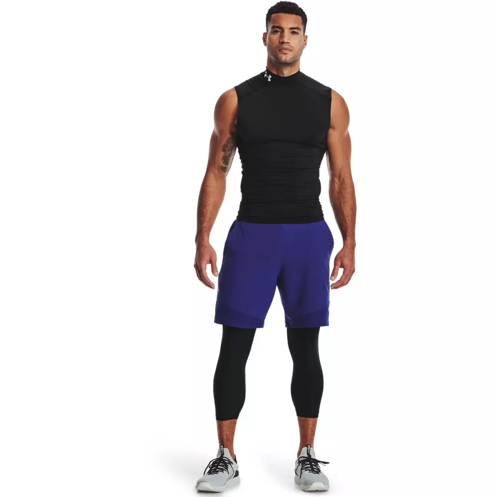 Men's Black HeatGearÂ® Armour Â¾ Leggings - 5