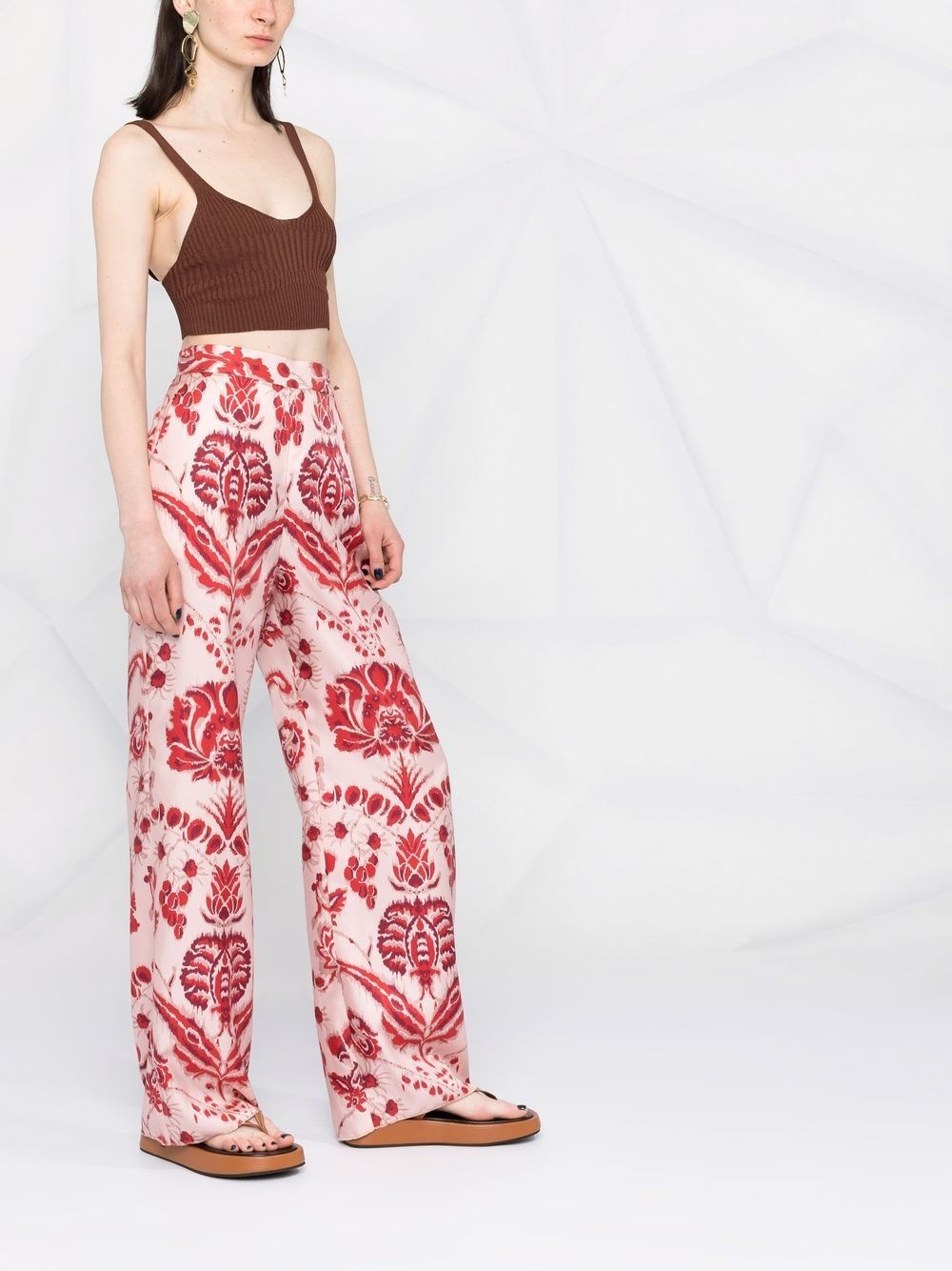 Joan rib-knit crop top - 4