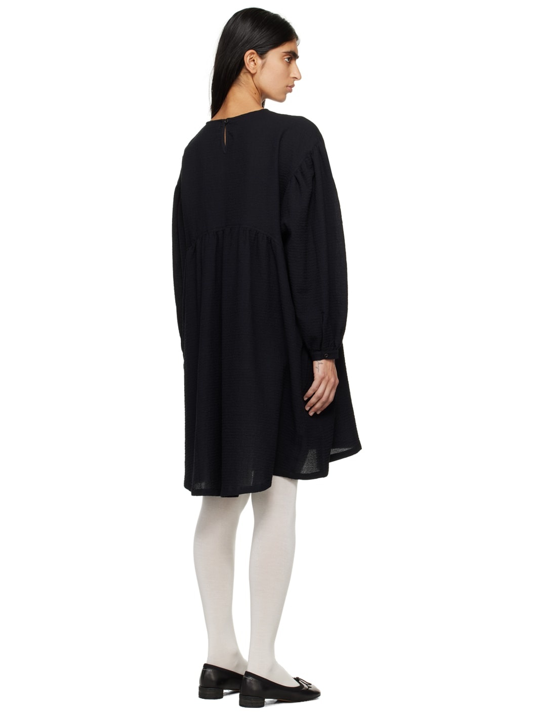 Black Bowl Midi Dress - 3