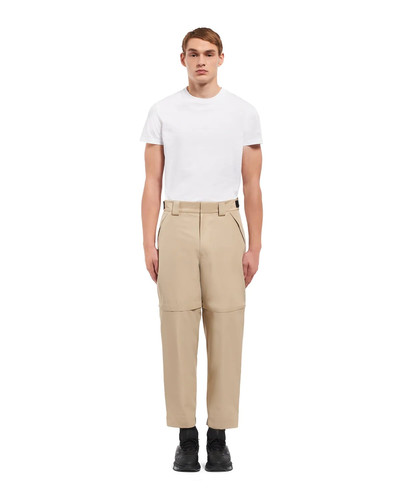 Prada Technical fabric wide-leg pants outlook