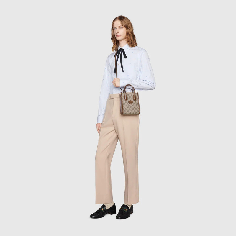 Mini tote bag with Interlocking G 9