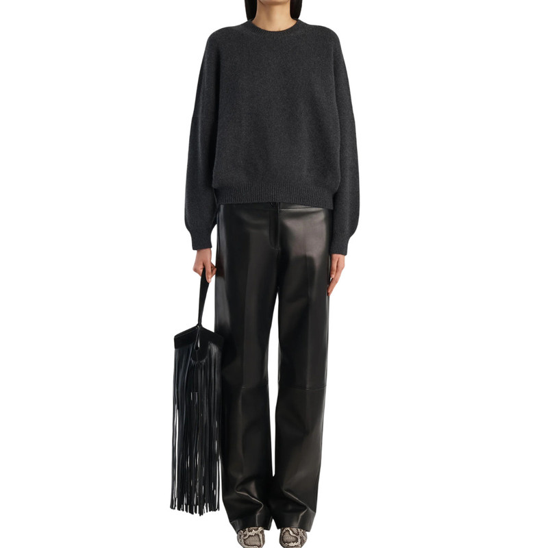 KHAITE Charcoal Margaux Sweater outlook