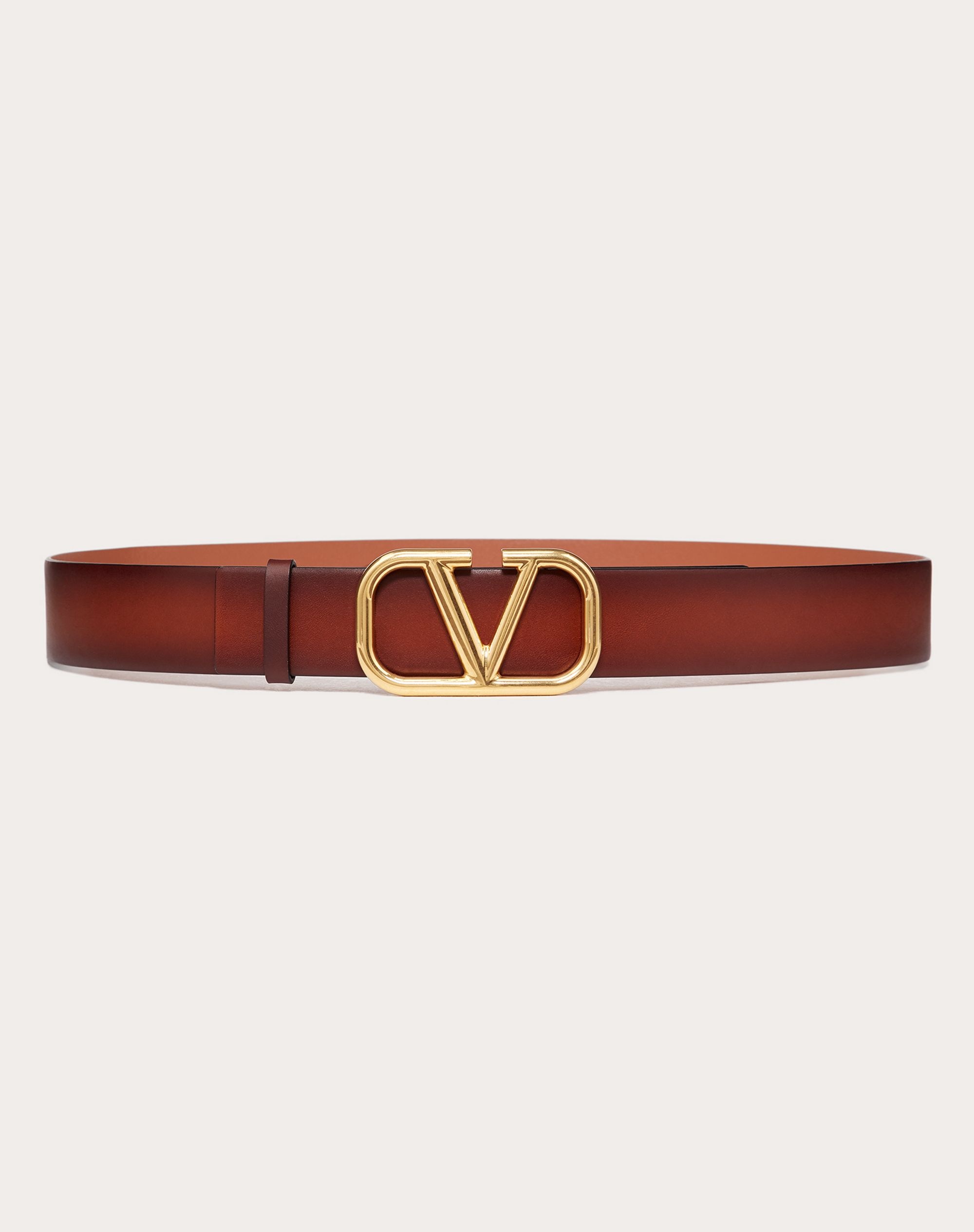 VLogo Signature Buffered Leather Belt 40 MM - 1