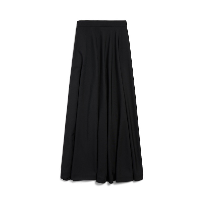 Women's Low Waist Maxi Skirt in Black 1