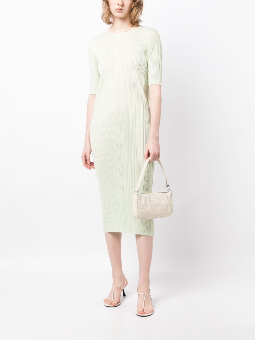 PLEATS PLEASE ISSEY MIYAKE, convenient dress MAY in green
