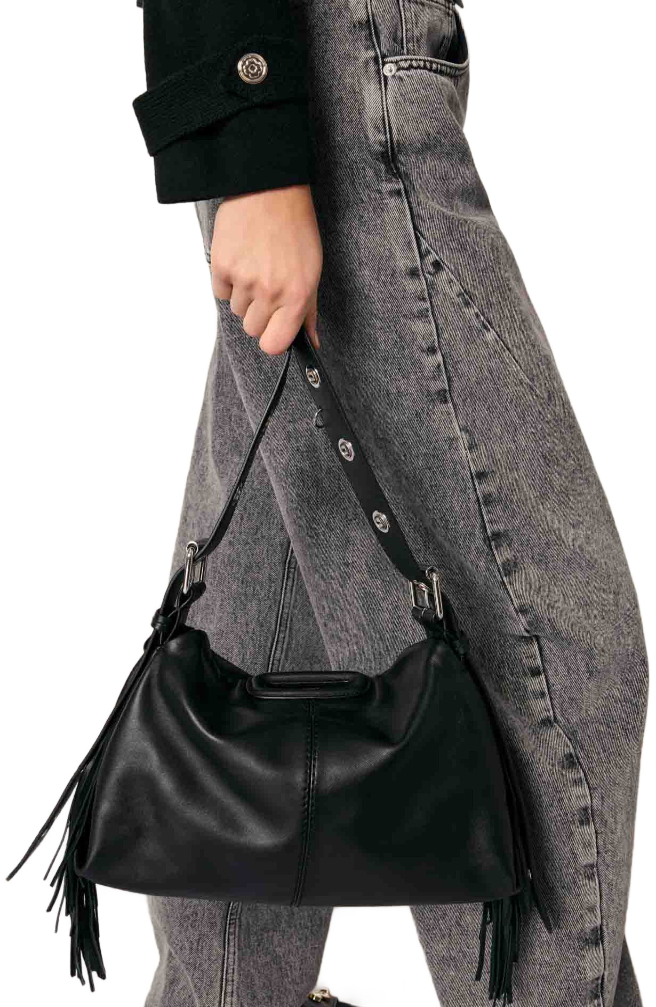 maje Cape-effect cardigan in Black at Nordstrom - 4