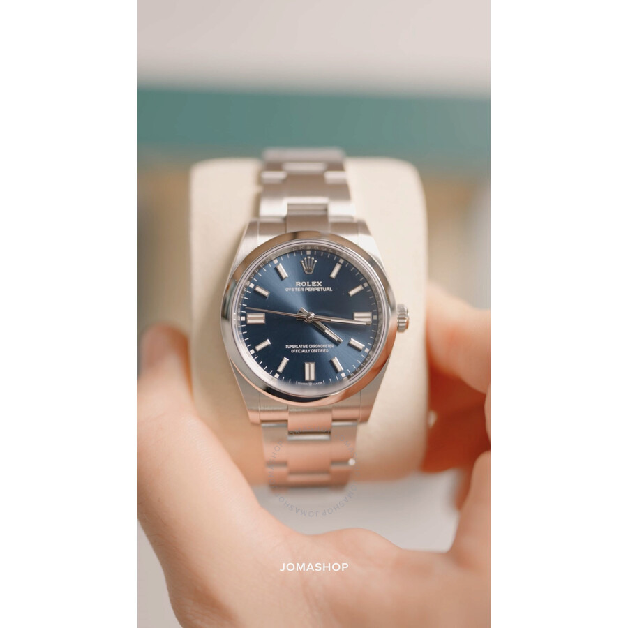 Rolex Oyster Perpetual Automatic Chronometer Blue Dial Men's Watch 126000BLSO - 8