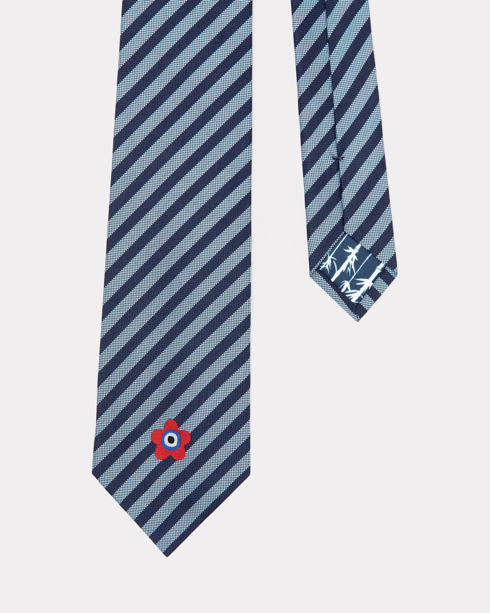 'KENZO Target' striped silk tie - 2